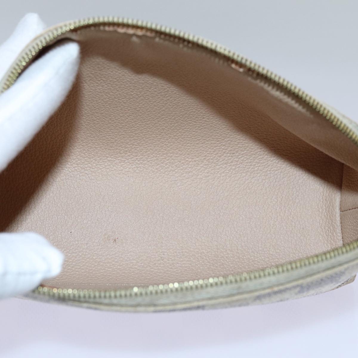 LOUIS VUITTON Damier Azur Pochette Cosmetic PM Pouch N60024 LV bs13609