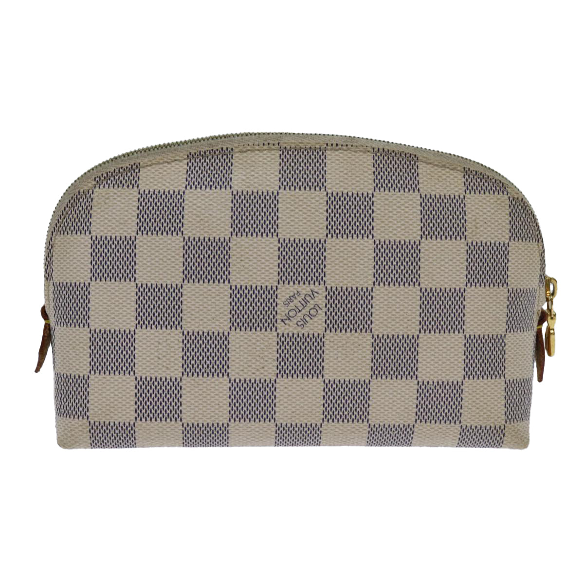 LOUIS VUITTON Damier Azur Pochette Cosmetic PM Pouch N60024 LV bs13609