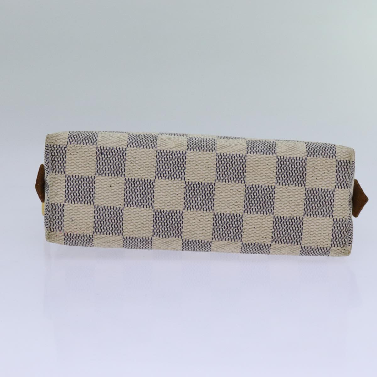 LOUIS VUITTON Damier Azur Pochette Cosmetic PM Pouch N60024 LV bs13609