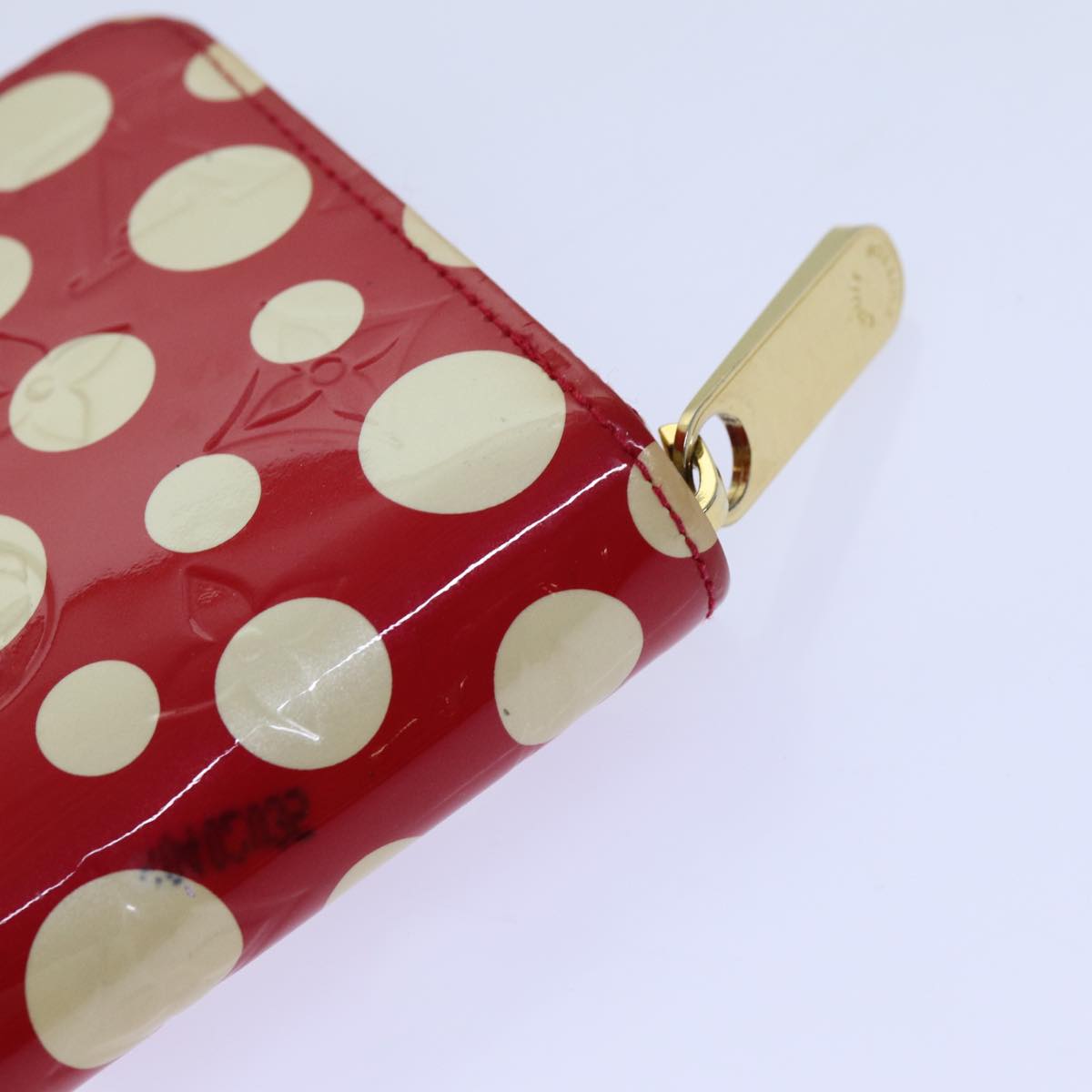 LOUIS VUITTON Monogram Vernis Yayoi Kusama Wallet Rouge M91572 LV bs13623