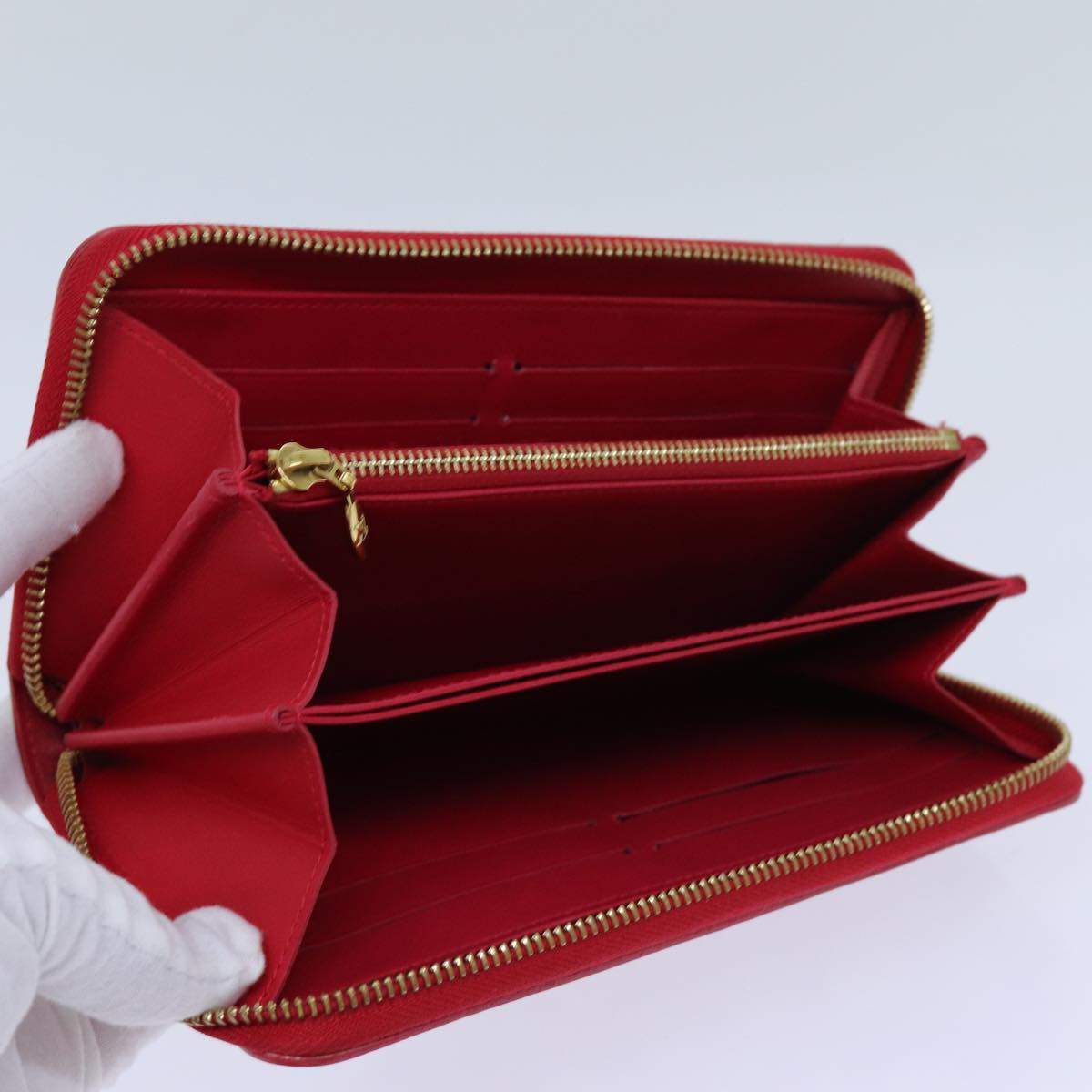 LOUIS VUITTON Monogram Vernis Yayoi Kusama Wallet Rouge M91572 LV bs13623
