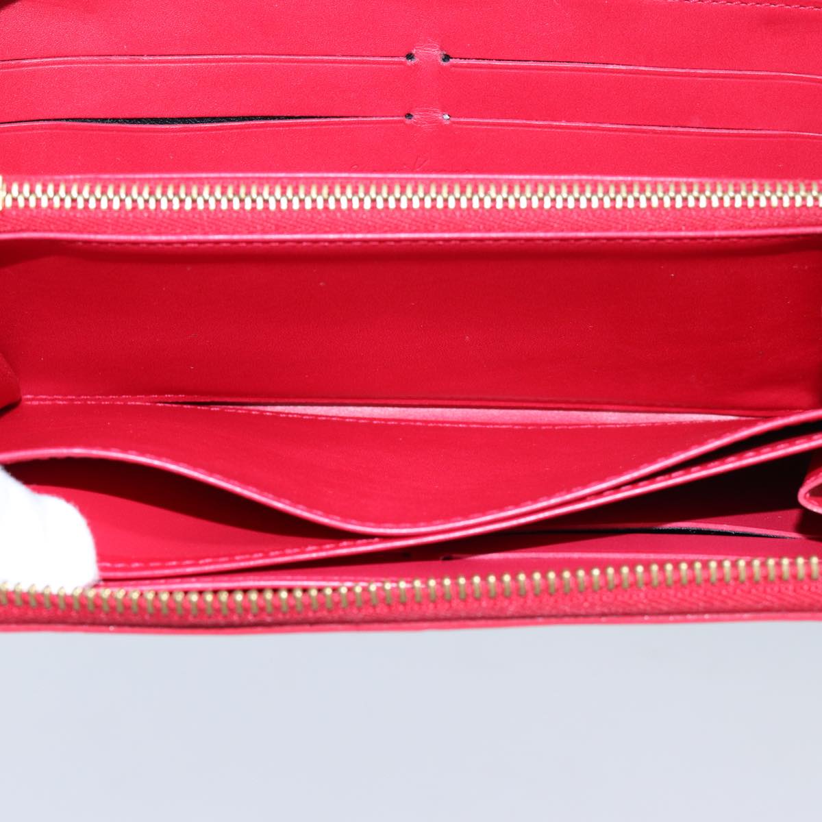 LOUIS VUITTON Monogram Vernis Yayoi Kusama Wallet Rouge M91572 LV bs13623