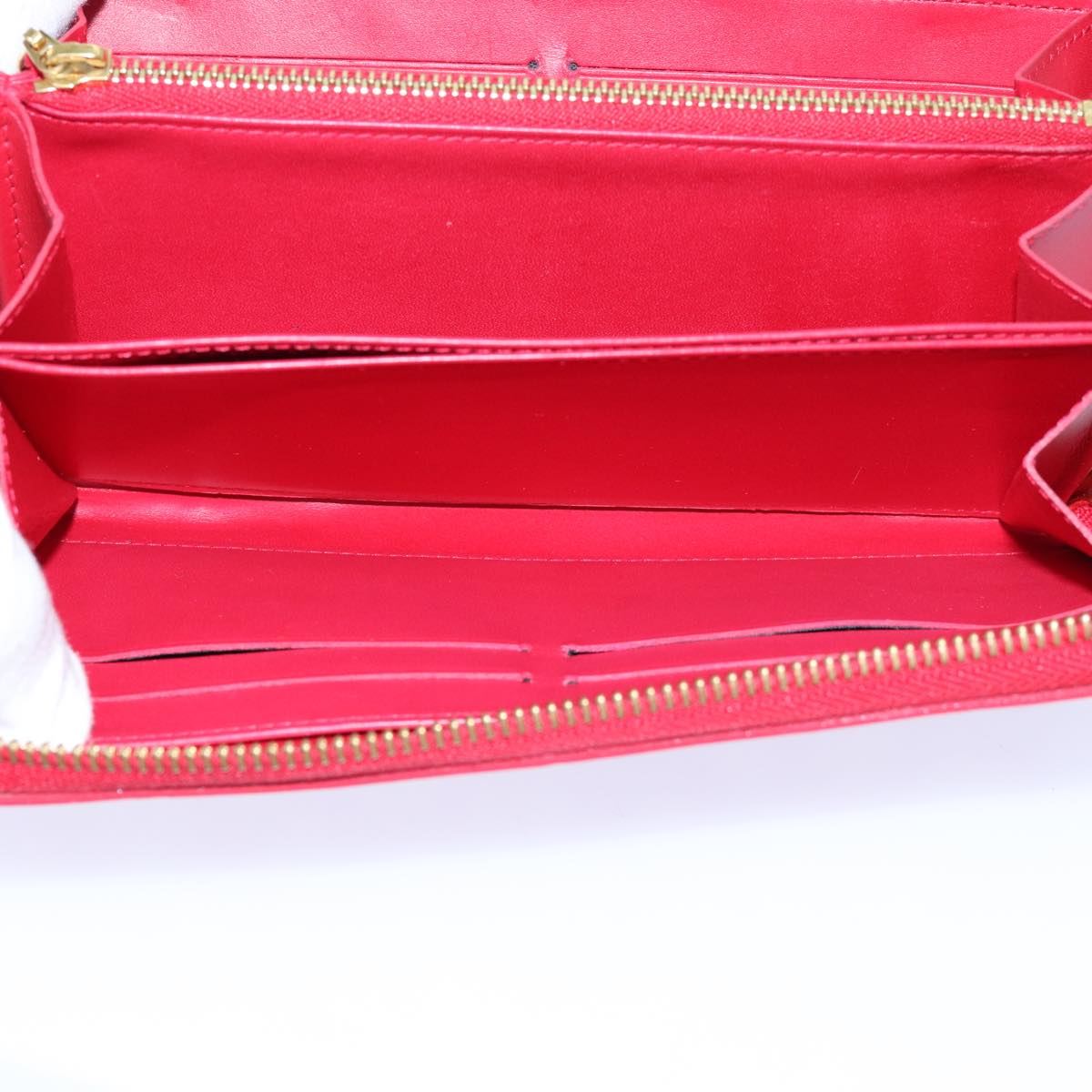 LOUIS VUITTON Monogram Vernis Yayoi Kusama Wallet Rouge M91572 LV bs13623