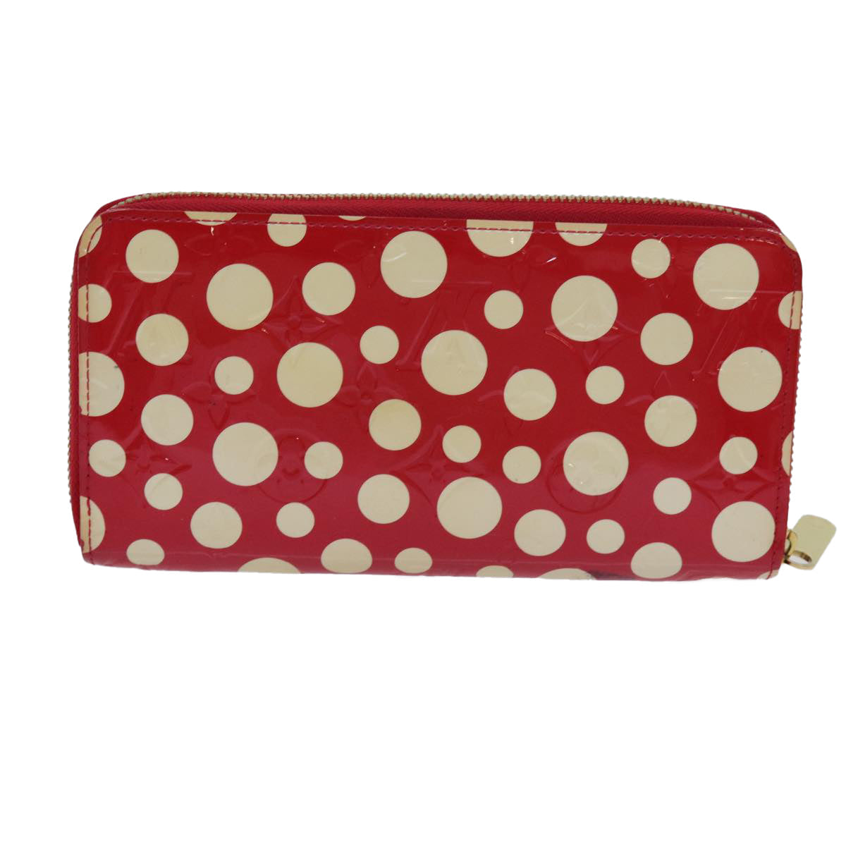 LOUIS VUITTON Monogram Vernis Yayoi Kusama Wallet Rouge M91572 LV bs13623