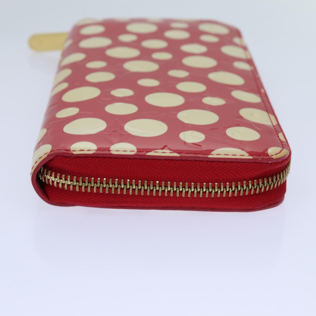 LOUIS VUITTON Monogram Vernis Yayoi Kusama Wallet Rouge M91572 LV bs13623