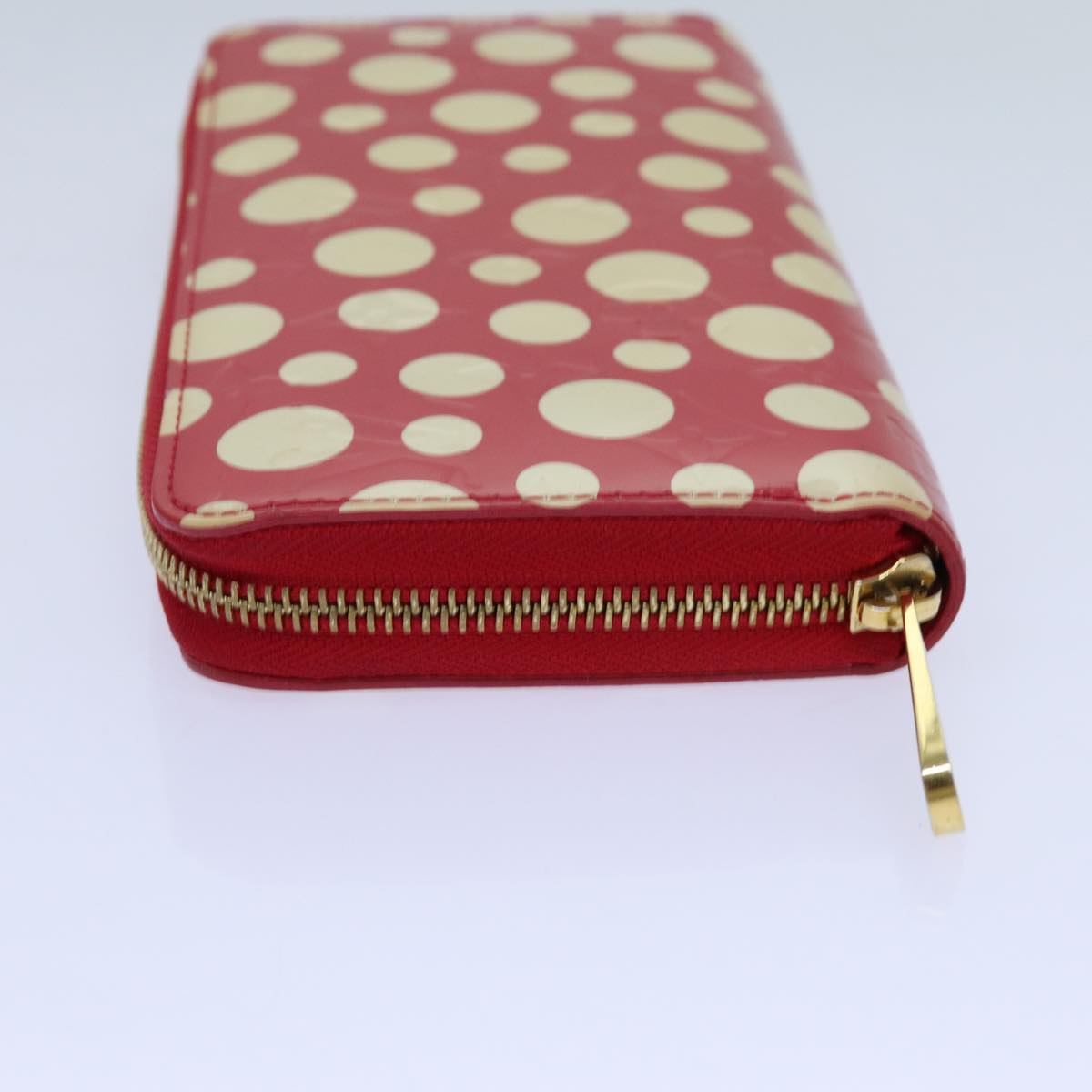 LOUIS VUITTON Monogram Vernis Yayoi Kusama Wallet Rouge M91572 LV bs13623