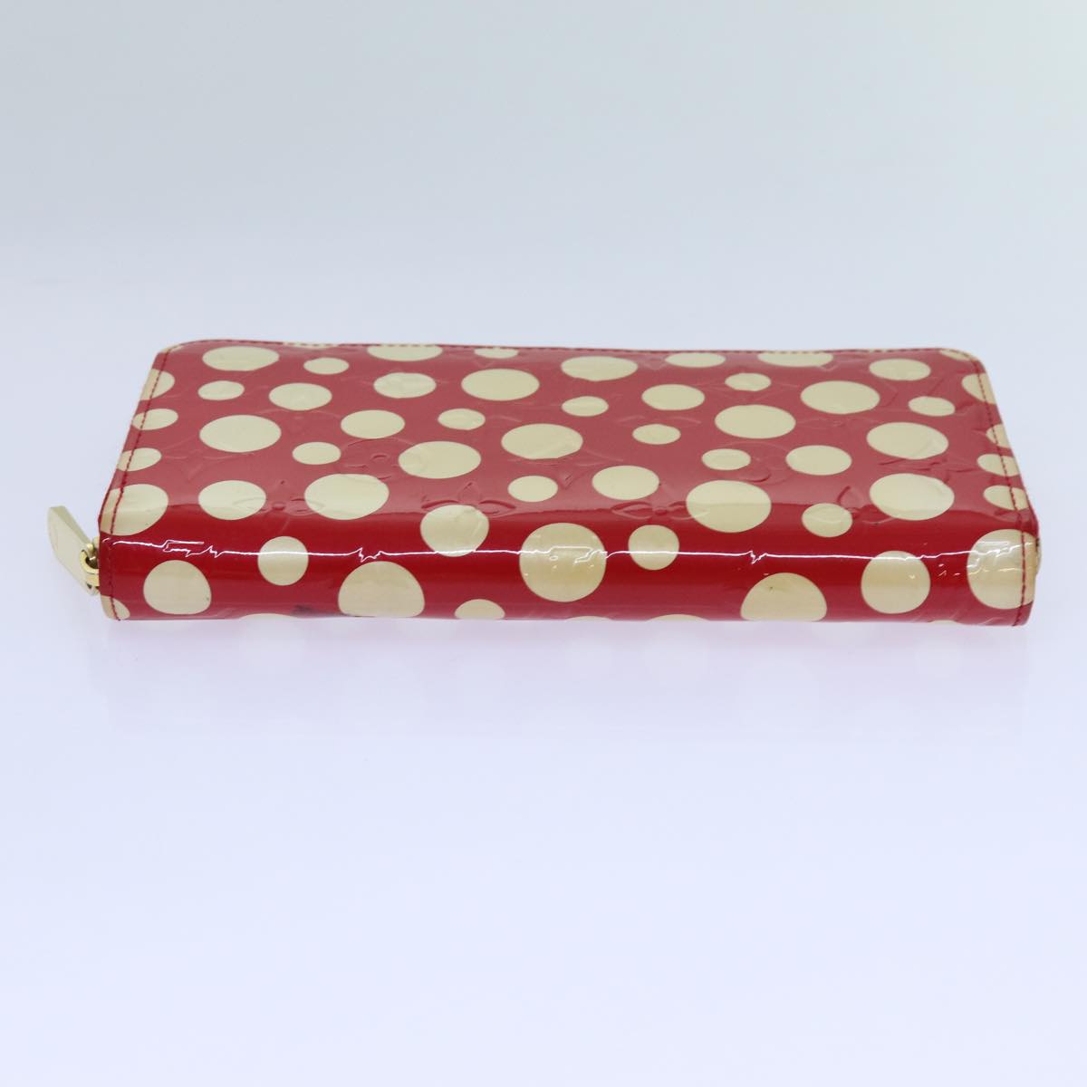 LOUIS VUITTON Monogram Vernis Yayoi Kusama Wallet Rouge M91572 LV bs13623