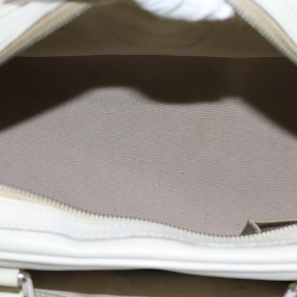 LOUIS VUITTON Epi Boring Montaigne GM Hand Bag White Yvoire M5931J bs13627