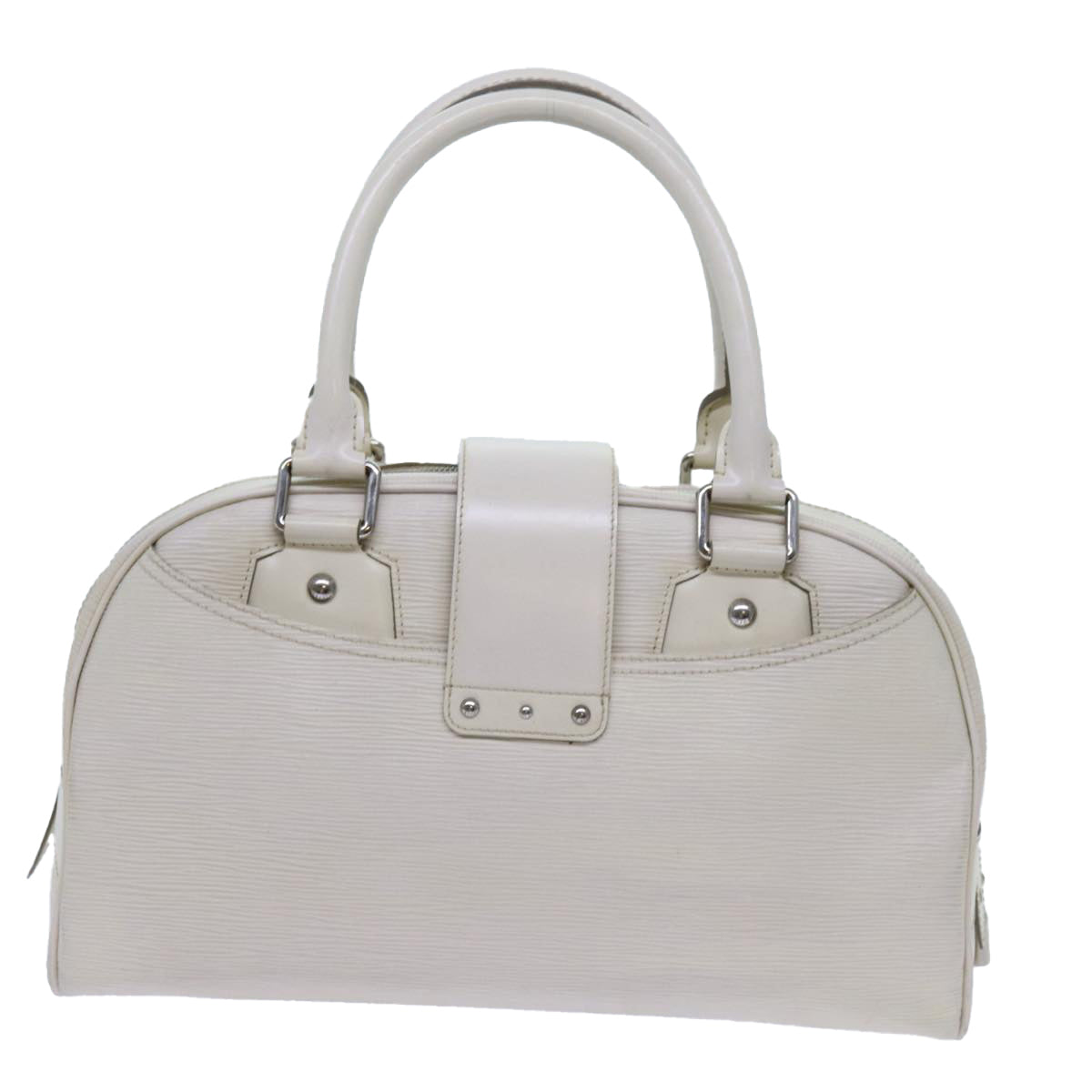 LOUIS VUITTON Epi Boring Montaigne GM Hand Bag White Yvoire M5931J bs13627