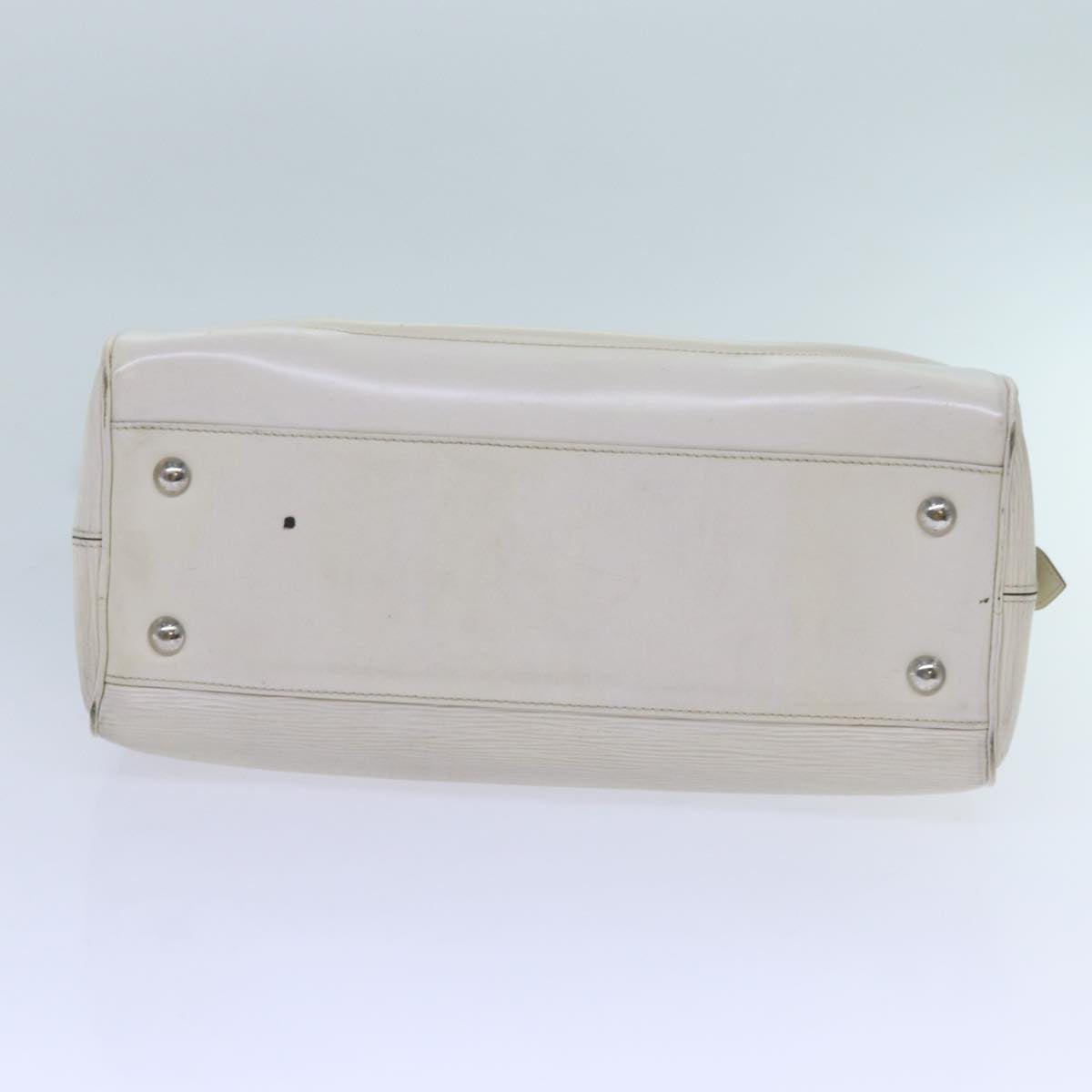 LOUIS VUITTON Epi Boring Montaigne GM Hand Bag White Yvoire M5931J bs13627