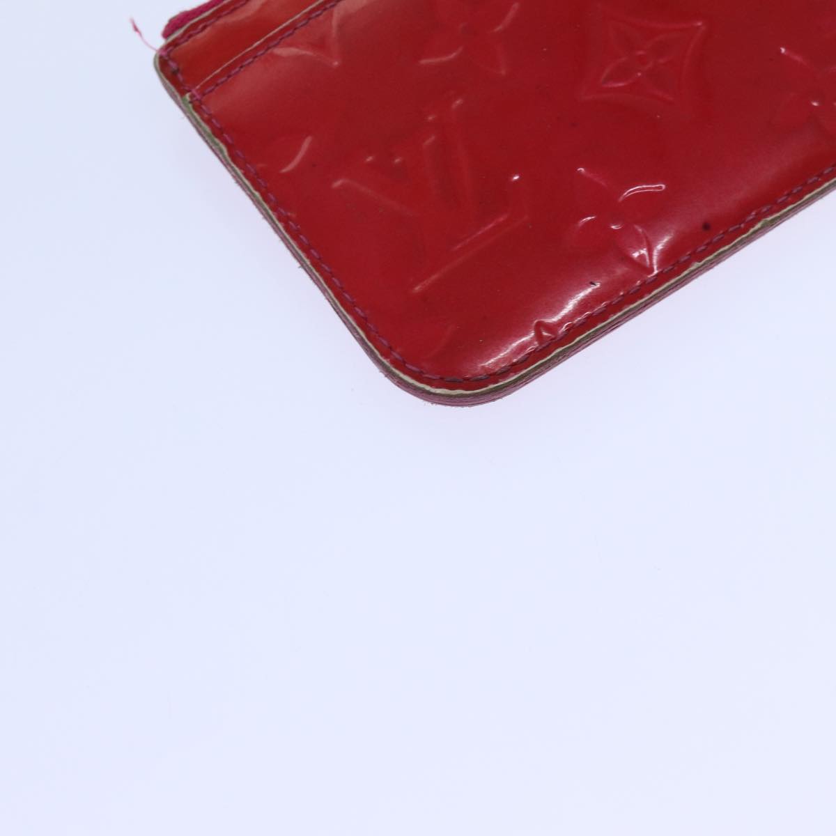 LOUIS VUITTON Vernis Pochette Cles NM Coin Purse Rose Pop M93637 LV bs13631