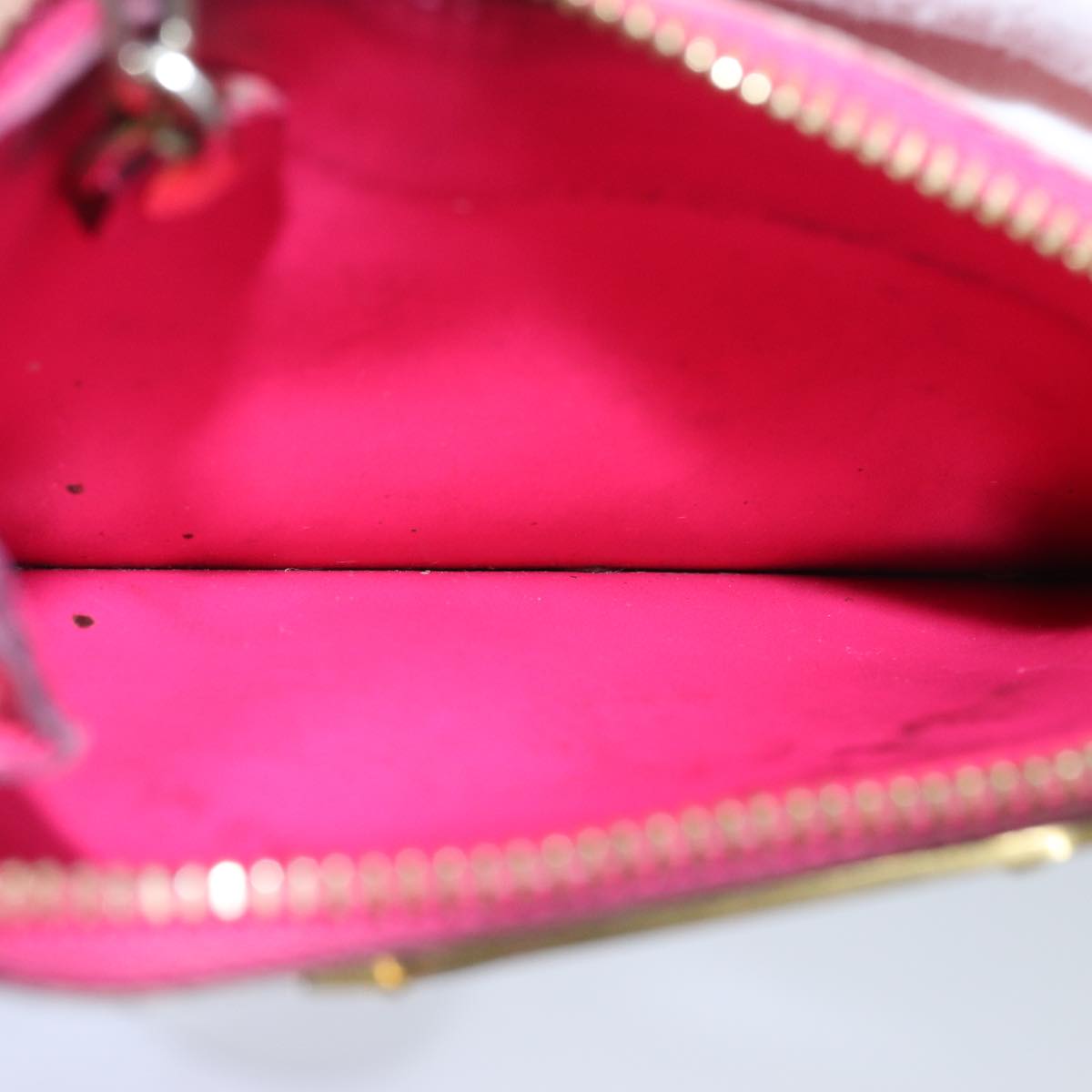 LOUIS VUITTON Vernis Pochette Cles NM Coin Purse Rose Pop M93637 LV bs13631