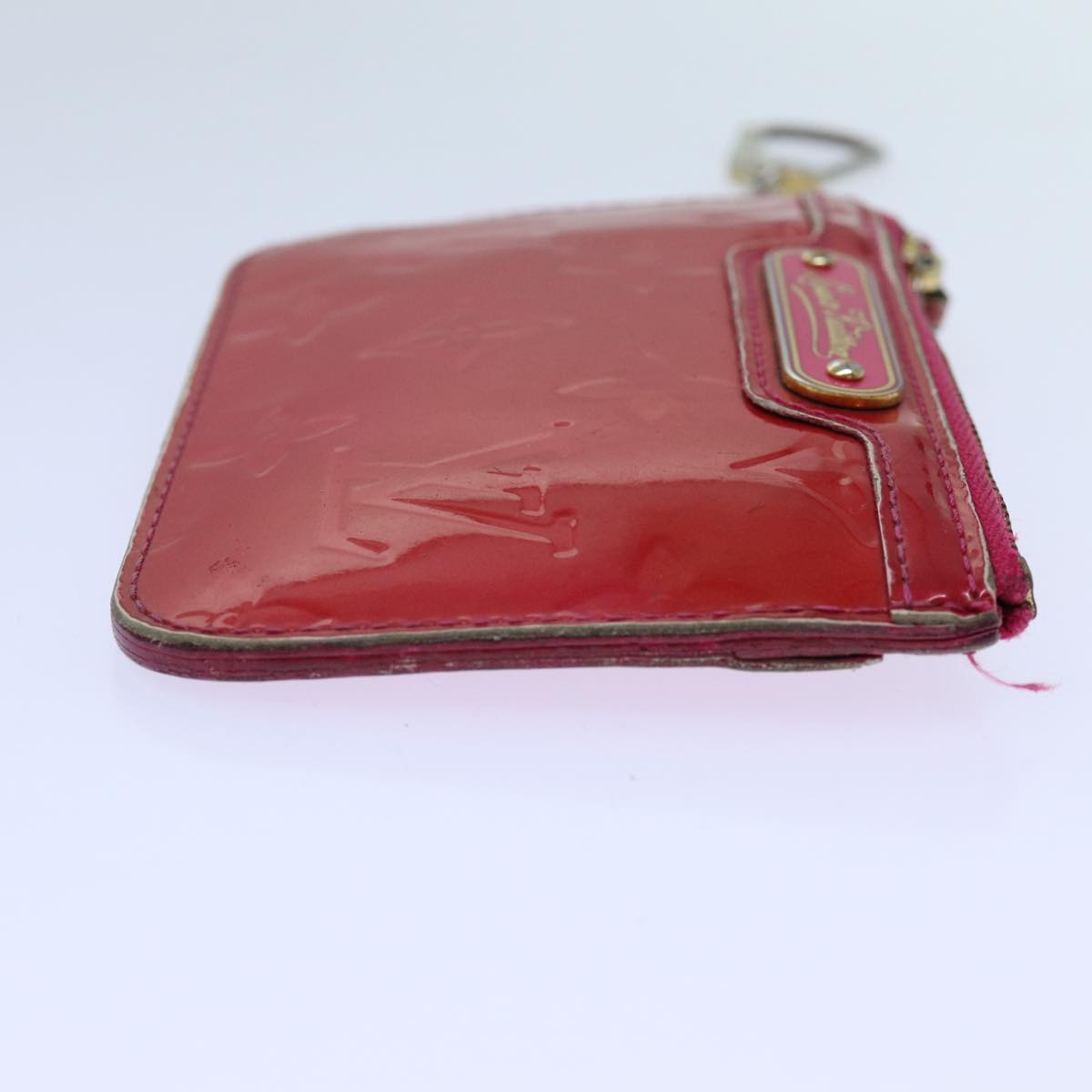LOUIS VUITTON Vernis Pochette Cles NM Coin Purse Rose Pop M93637 LV bs13631