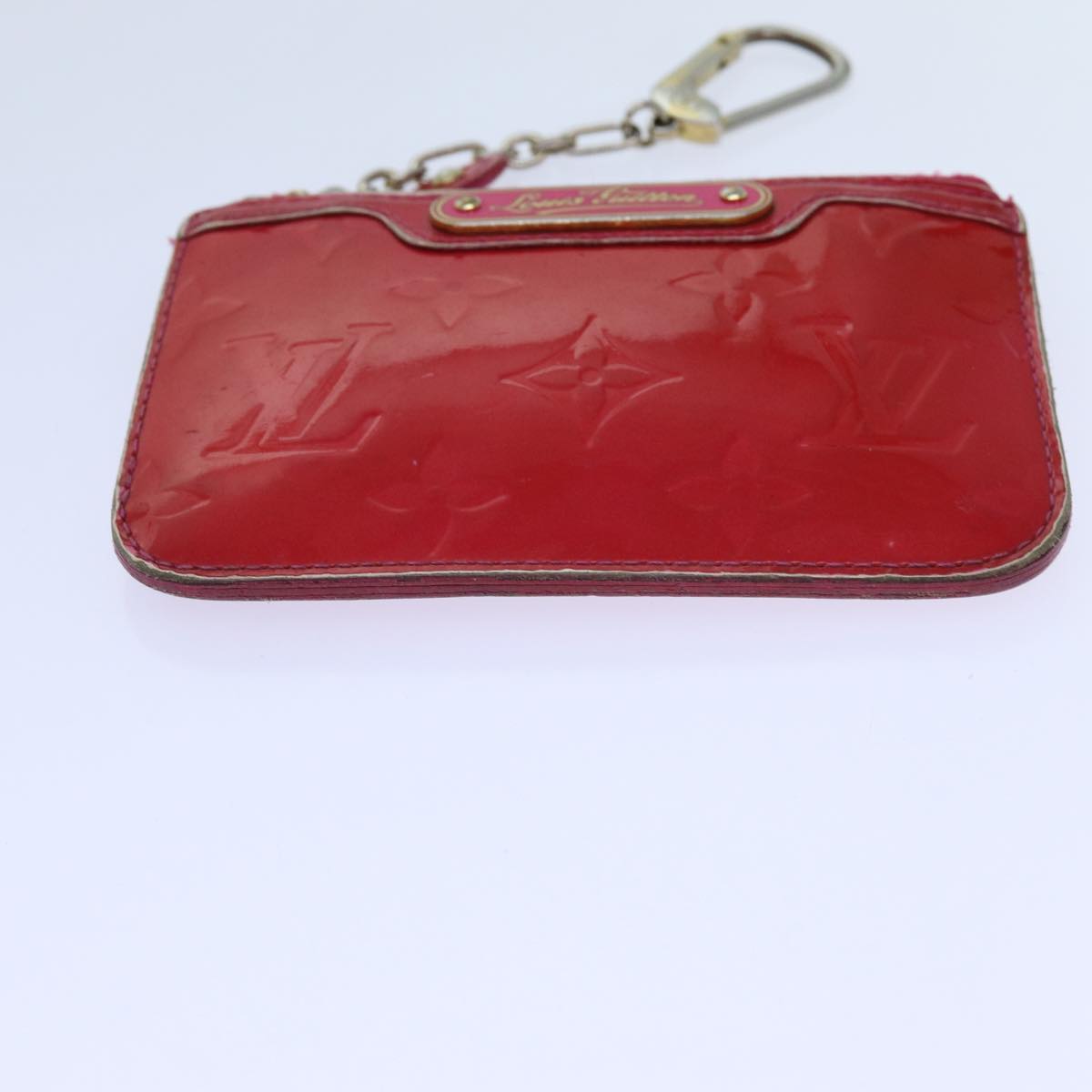 LOUIS VUITTON Vernis Pochette Cles NM Coin Purse Rose Pop M93637 LV bs13631