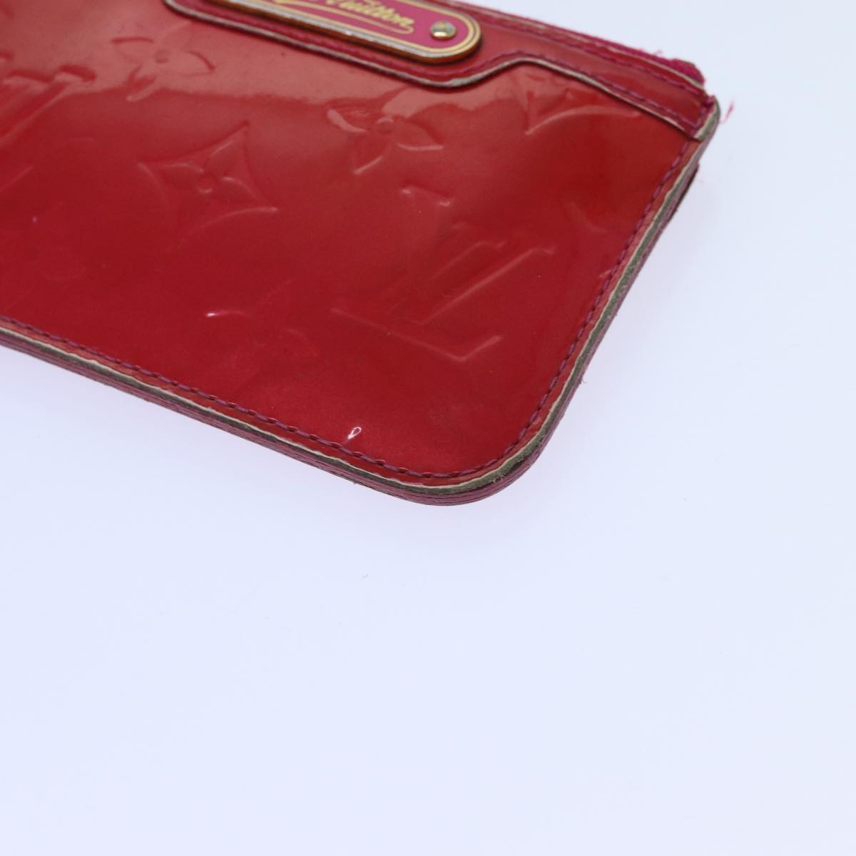 LOUIS VUITTON Vernis Pochette Cles NM Coin Purse Rose Pop M93637 LV bs13631