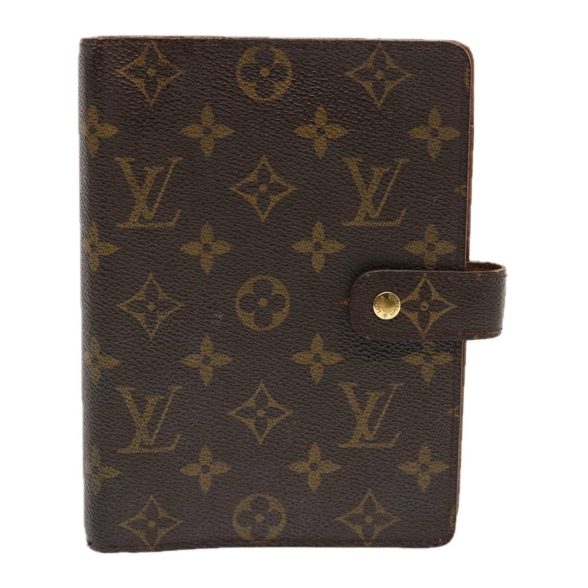 LOUIS VUITTON Monogram Agenda MM Day Planner Cover R20105 LV bs13709
