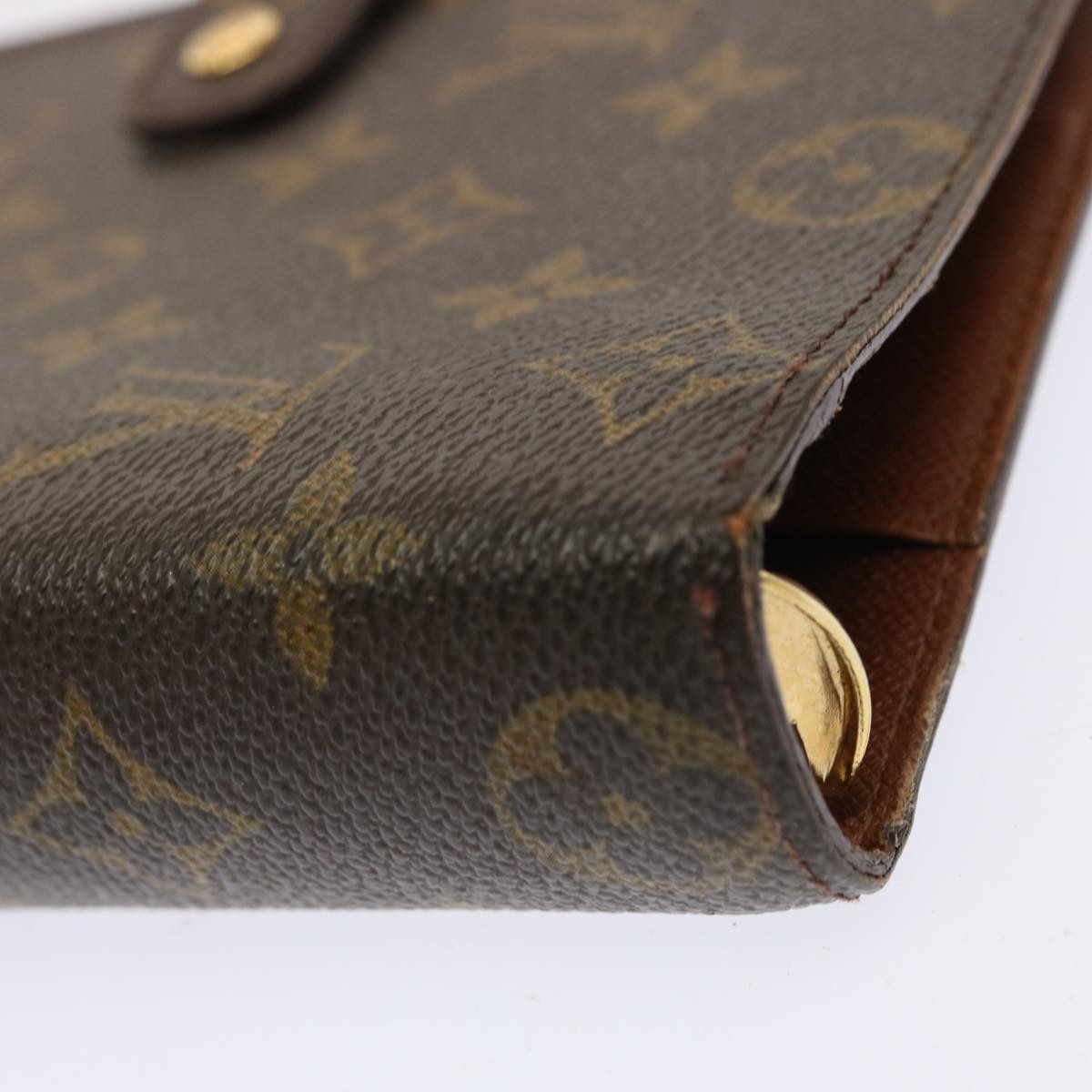 LOUIS VUITTON Monogram Agenda MM Day Planner Cover R20105 LV bs13709