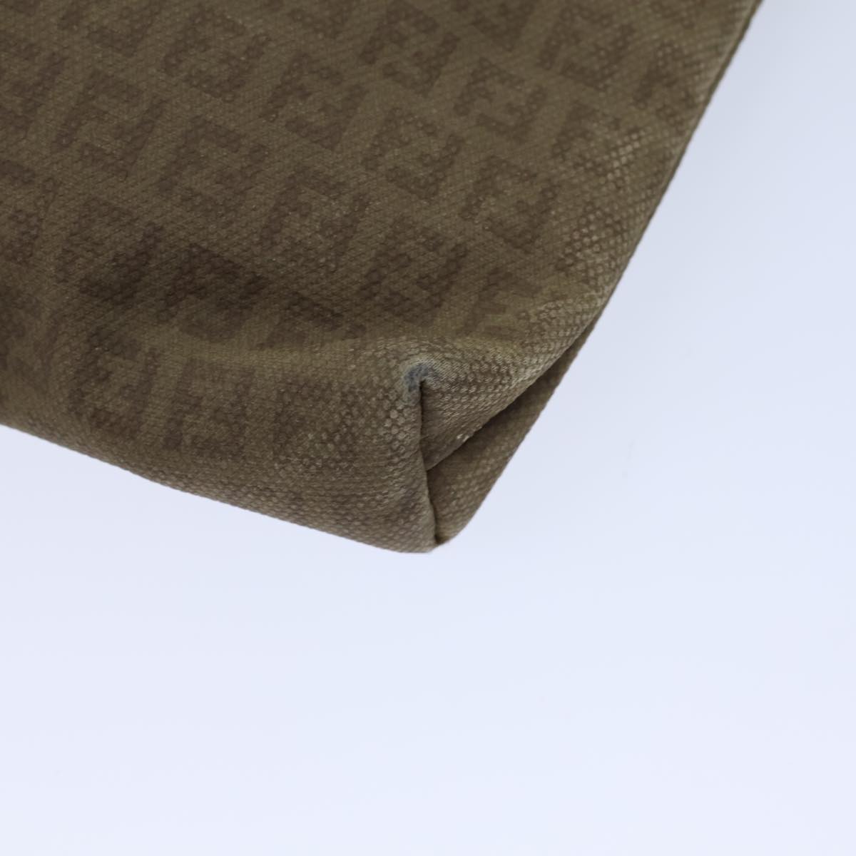 FENDI Zucchino Canvas Shoulder Bag Beige bs13716