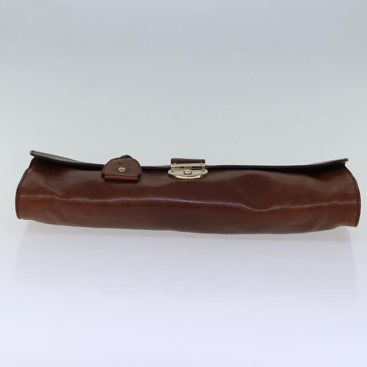 GUCCI Hand Bag Leather Brown 271569 bs13729