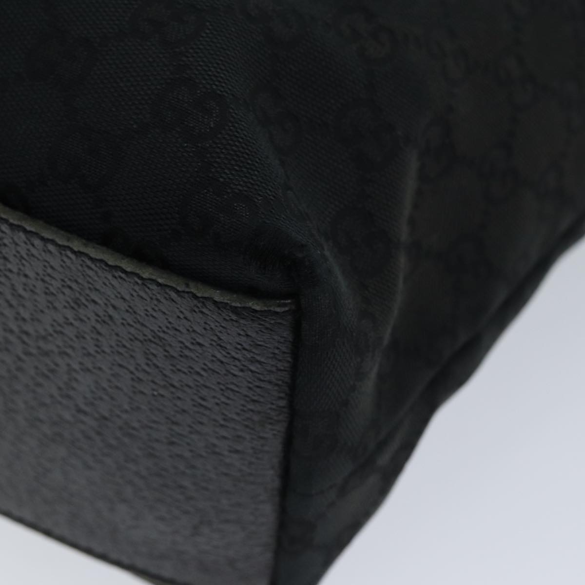 GUCCI GG Canvas Tote Bag Black 153009 bs13752