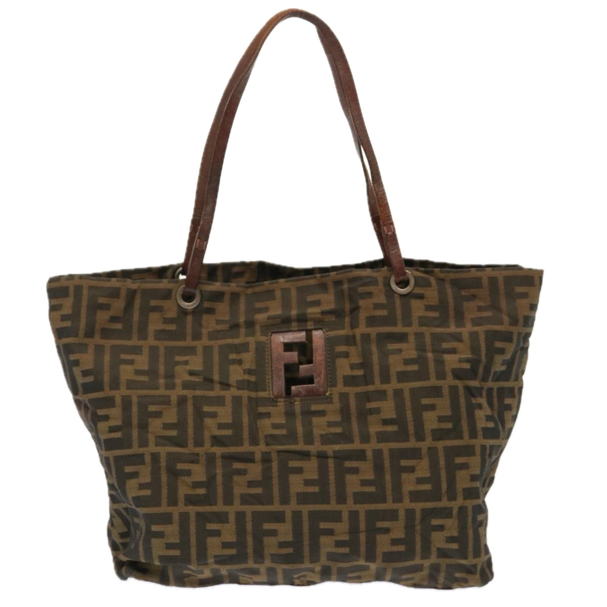 FENDI Zucca Canvas Tote Bag Brown bs13766