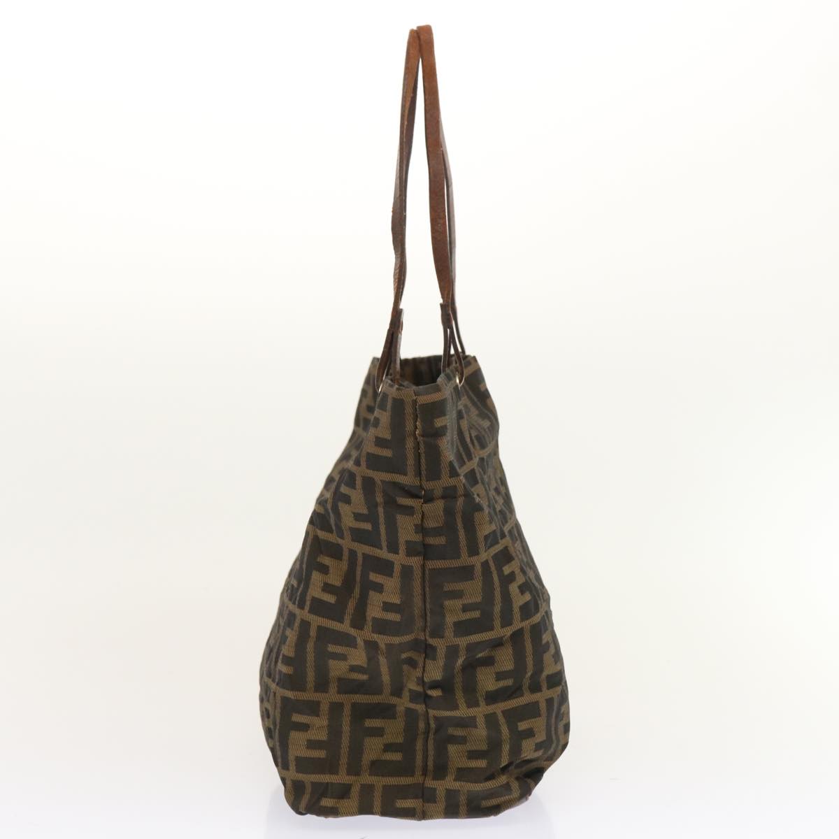 FENDI Zucca Canvas Tote Bag Brown bs13766