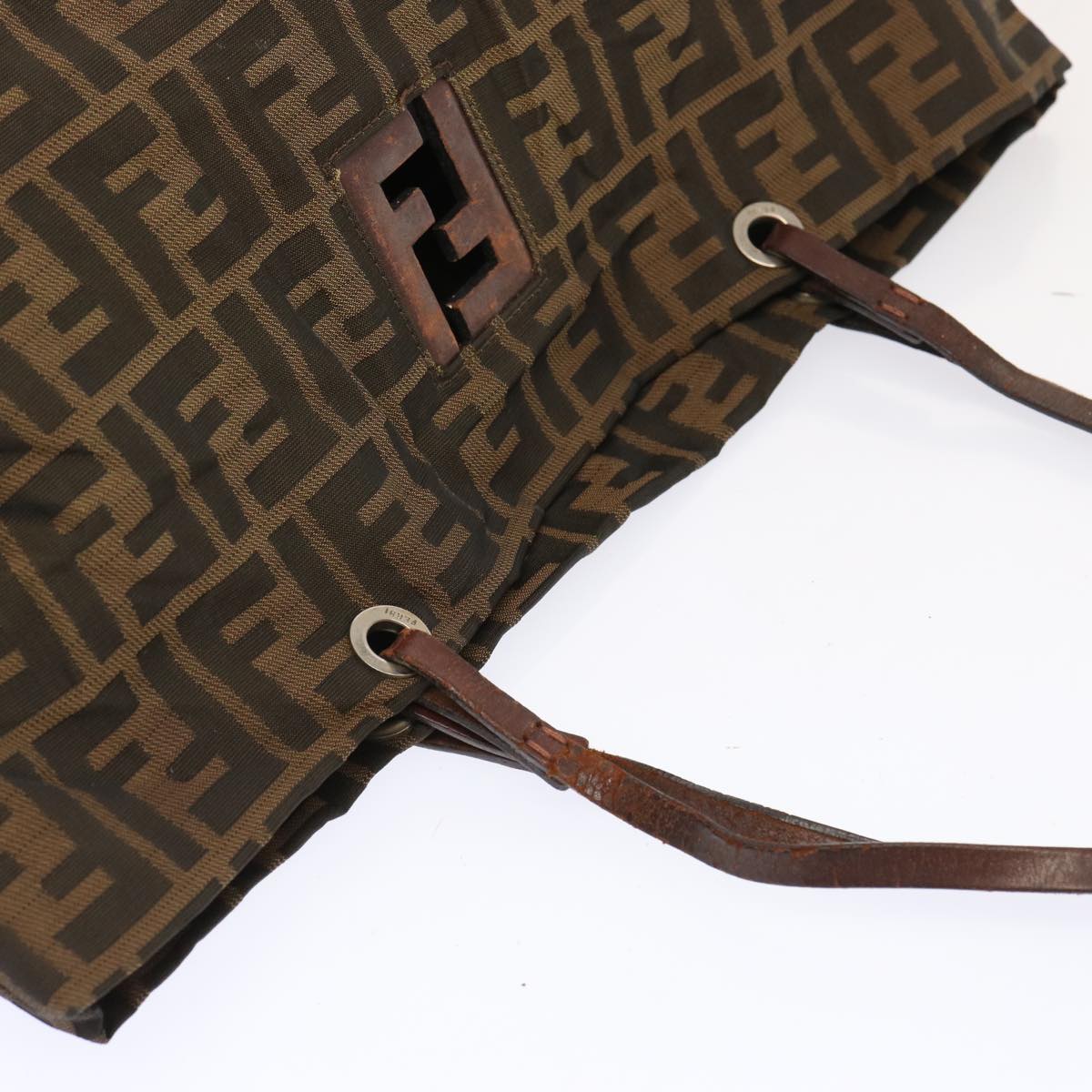FENDI Zucca Canvas Tote Bag Brown bs13766