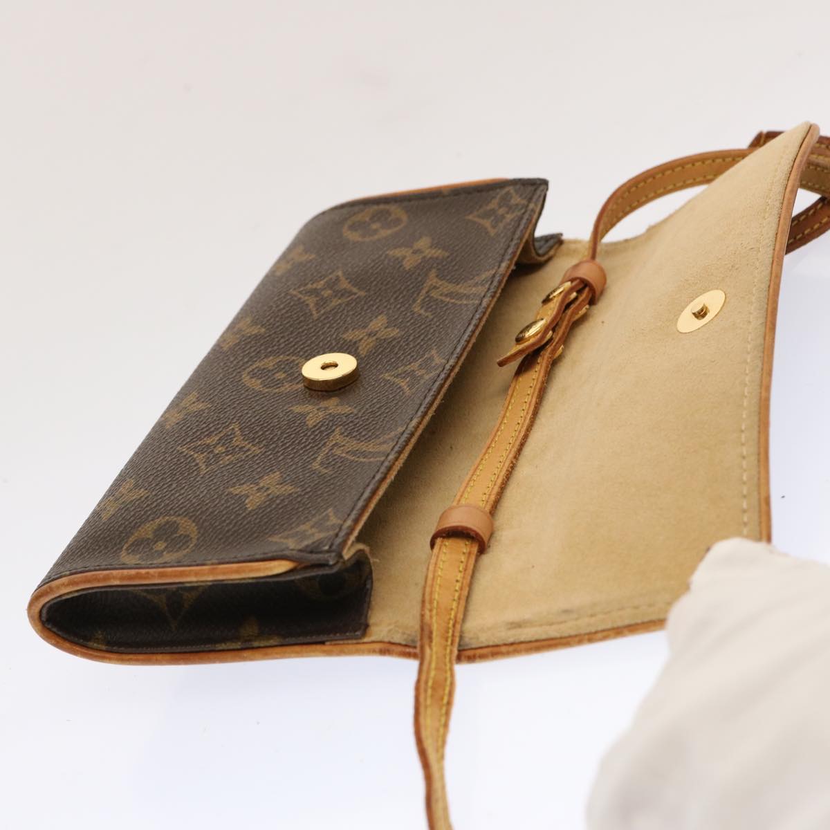 LOUIS VUITTON Monogram Pochette Twin PM Shoulder Bag M51854 LV bs13776