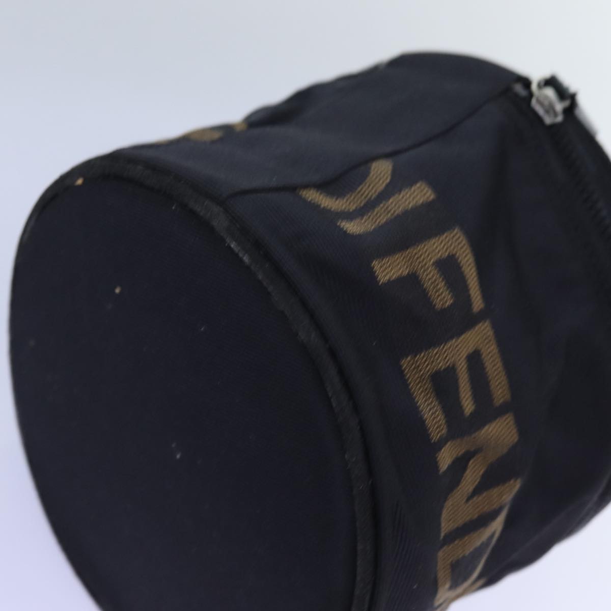 FENDI Vanity Pouch Nylon Black Brown bs13785