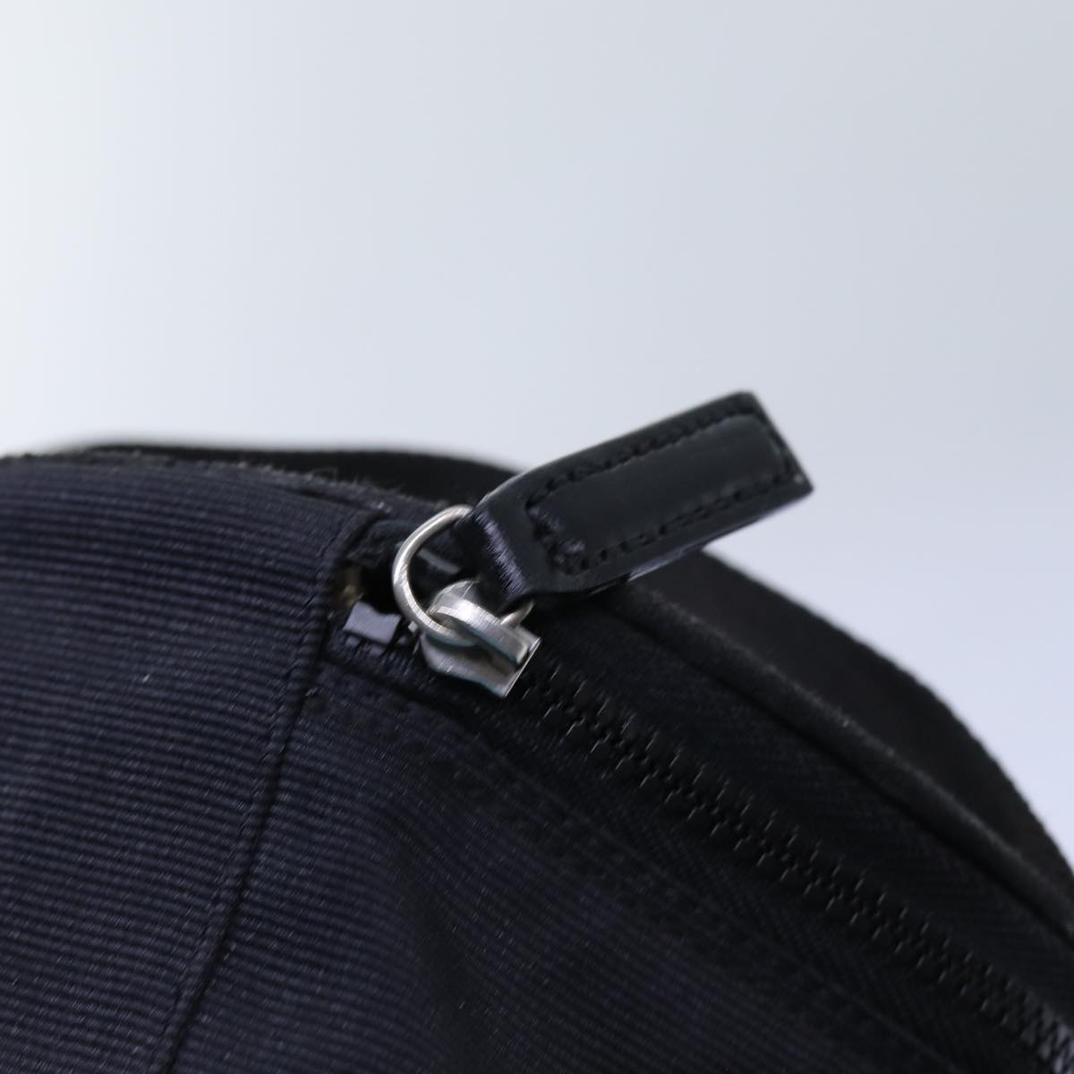 FENDI Vanity Pouch Nylon Black Brown bs13785