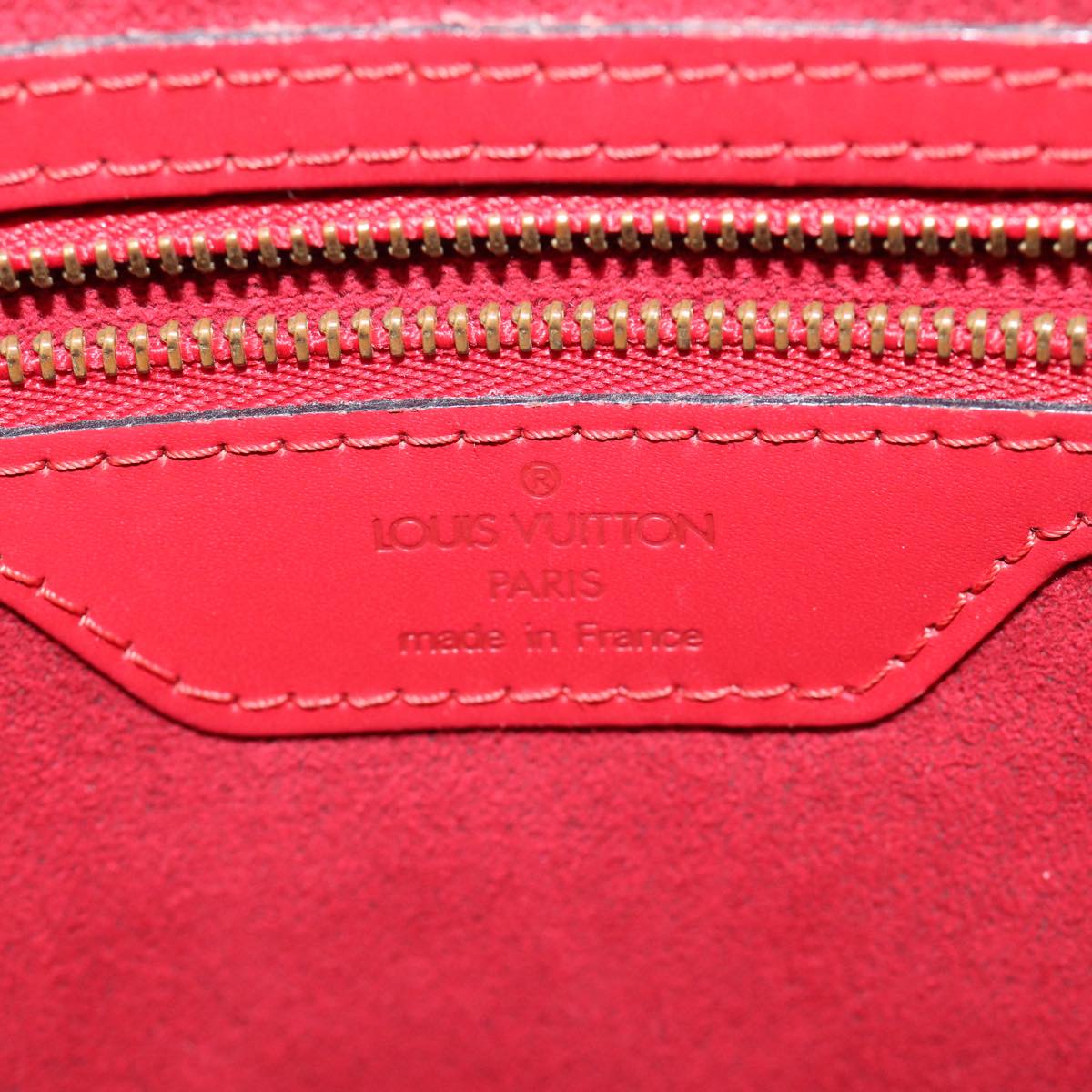 LOUIS VUITTON Epi Saint Jacques Shopping Shoulder Bag Red M52277 LV bs13788