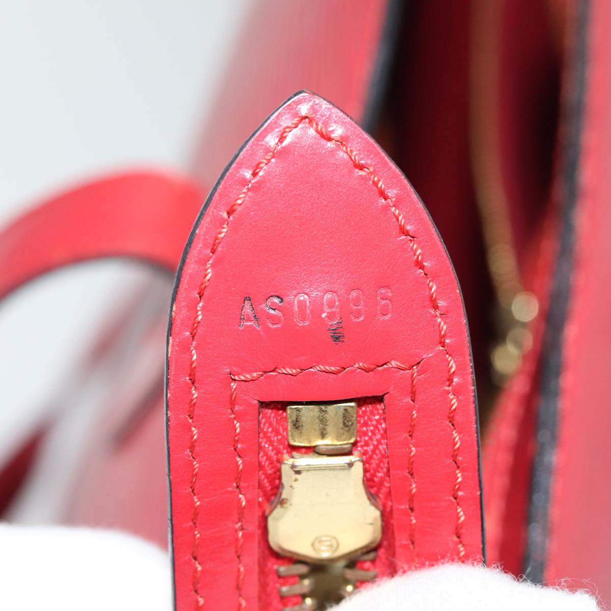 LOUIS VUITTON Epi Saint Jacques Shopping Shoulder Bag Red M52277 LV bs13788