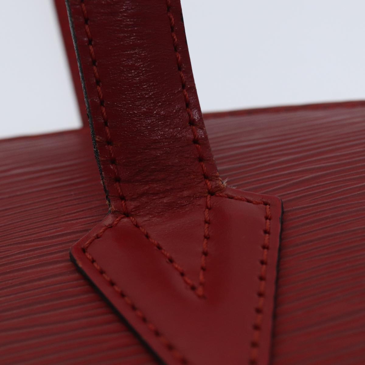 LOUIS VUITTON Epi Saint Jacques Shopping Shoulder Bag Red M52277 LV bs13788
