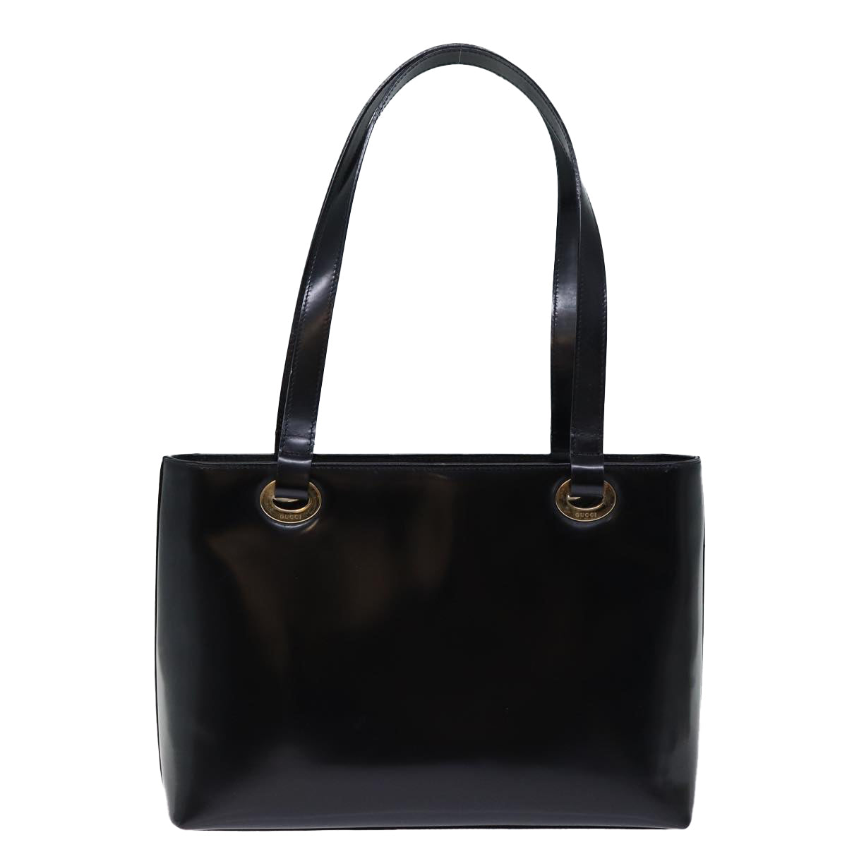 GUCCI Shoulder Bag Patent leather Black 002 2058 0480 0 bs13828