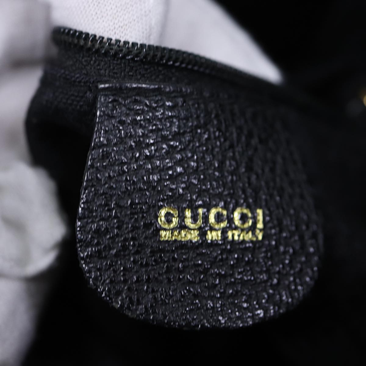 GUCCI Bamboo Hand Bag Suede 2way Black 001 2865 1657 bs13831