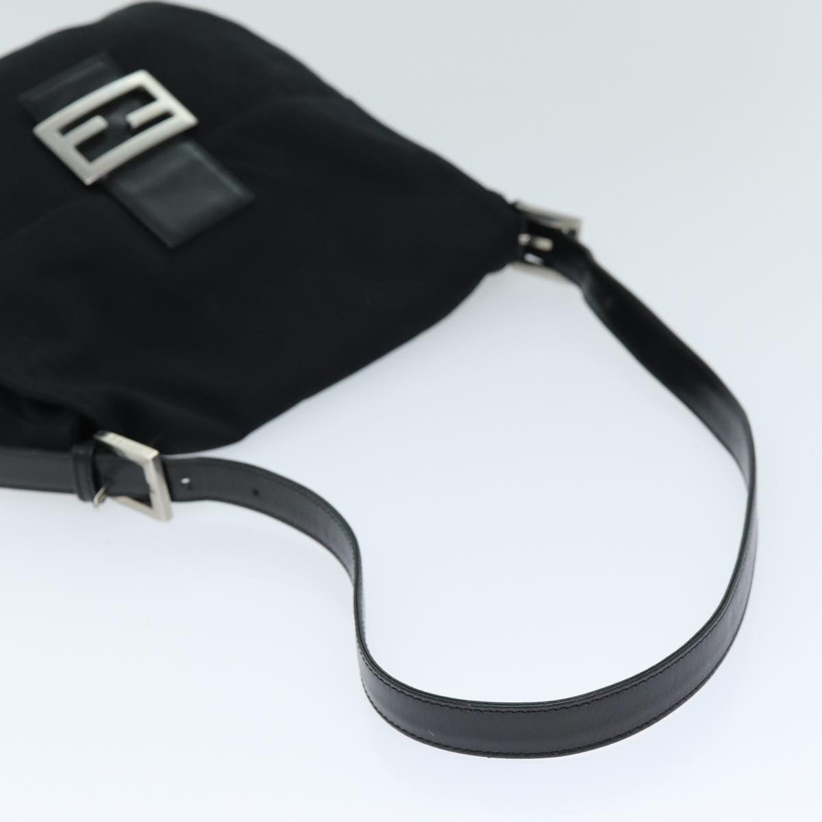 FENDI Mamma Shoulder Bag Nylon Black bs14019
