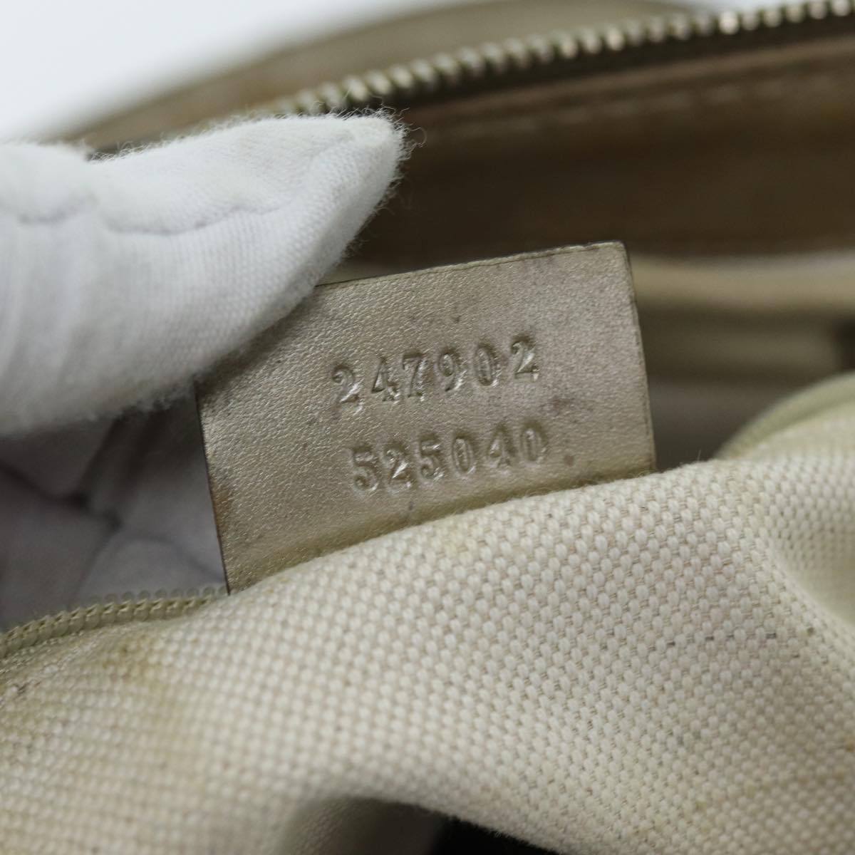 GUCCI GG Canvas Hand Bag 2way Beige 247902 bs14043