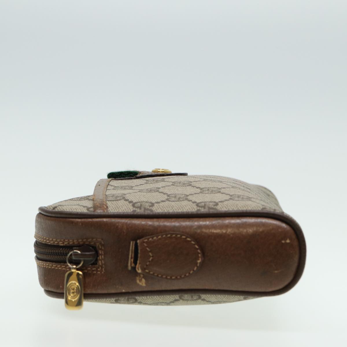 GUCCI GG Supreme Web Sherry Line Clutch Bag 2Set Beige Red Green bs14077