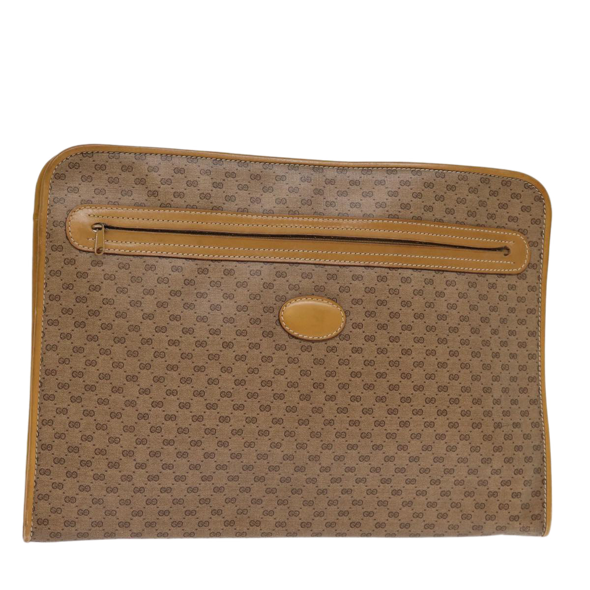 GUCCI GG Supreme Documents case Briefcase PVC Beige 015 399 0282 bs14105