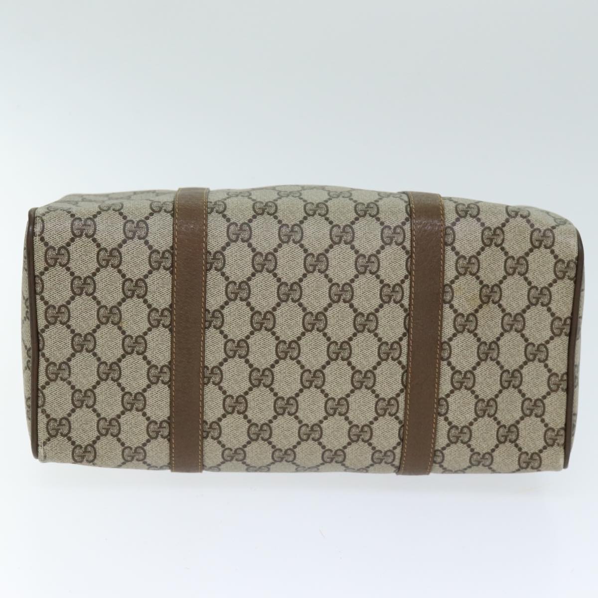 GUCCI GG Supreme Web Sherry Line Boston Bag Beige Red 111 02 007 bs14106