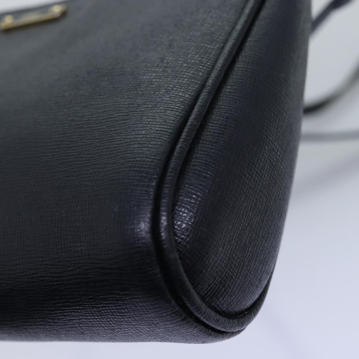 FENDI Shoulder Bag Leather Black bs14132