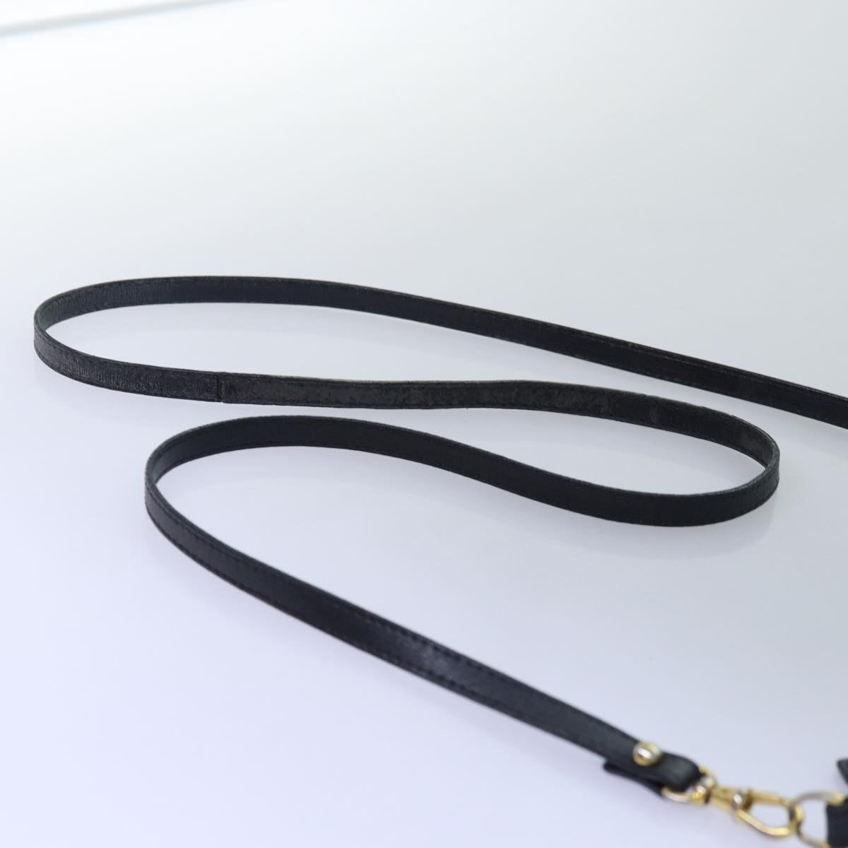 FENDI Shoulder Bag Leather Black bs14132