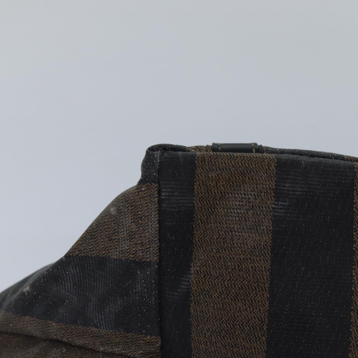 FENDI Pecan Canvas Pouch Hand Bag 2Set Black Brown bs14158
