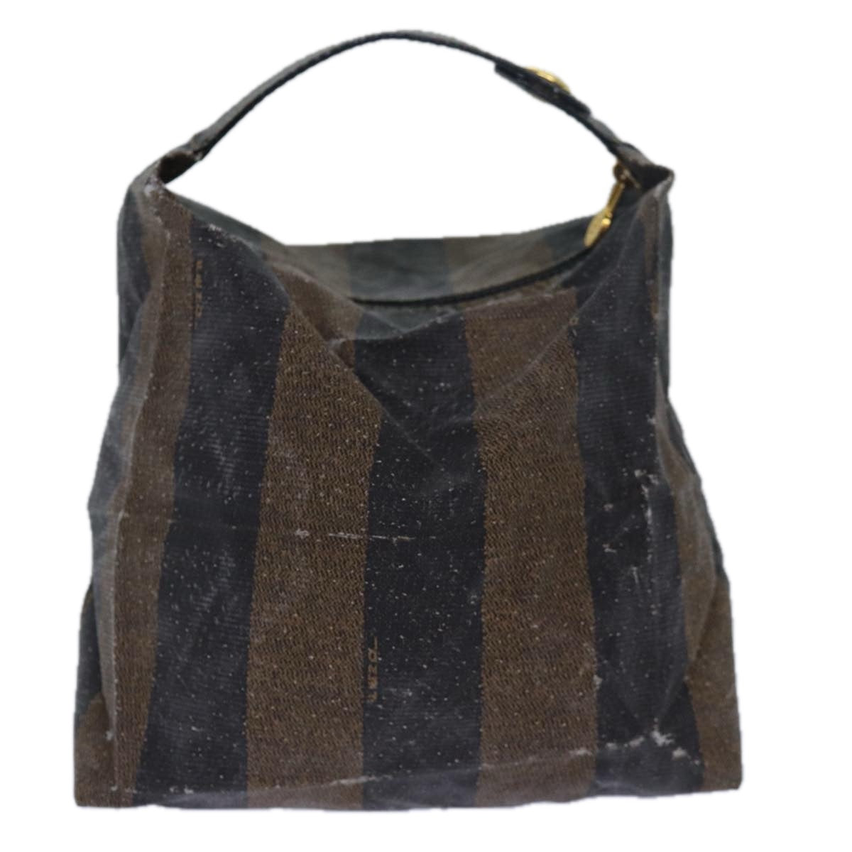 FENDI Pecan Canvas Pouch Hand Bag 2Set Black Brown bs14158