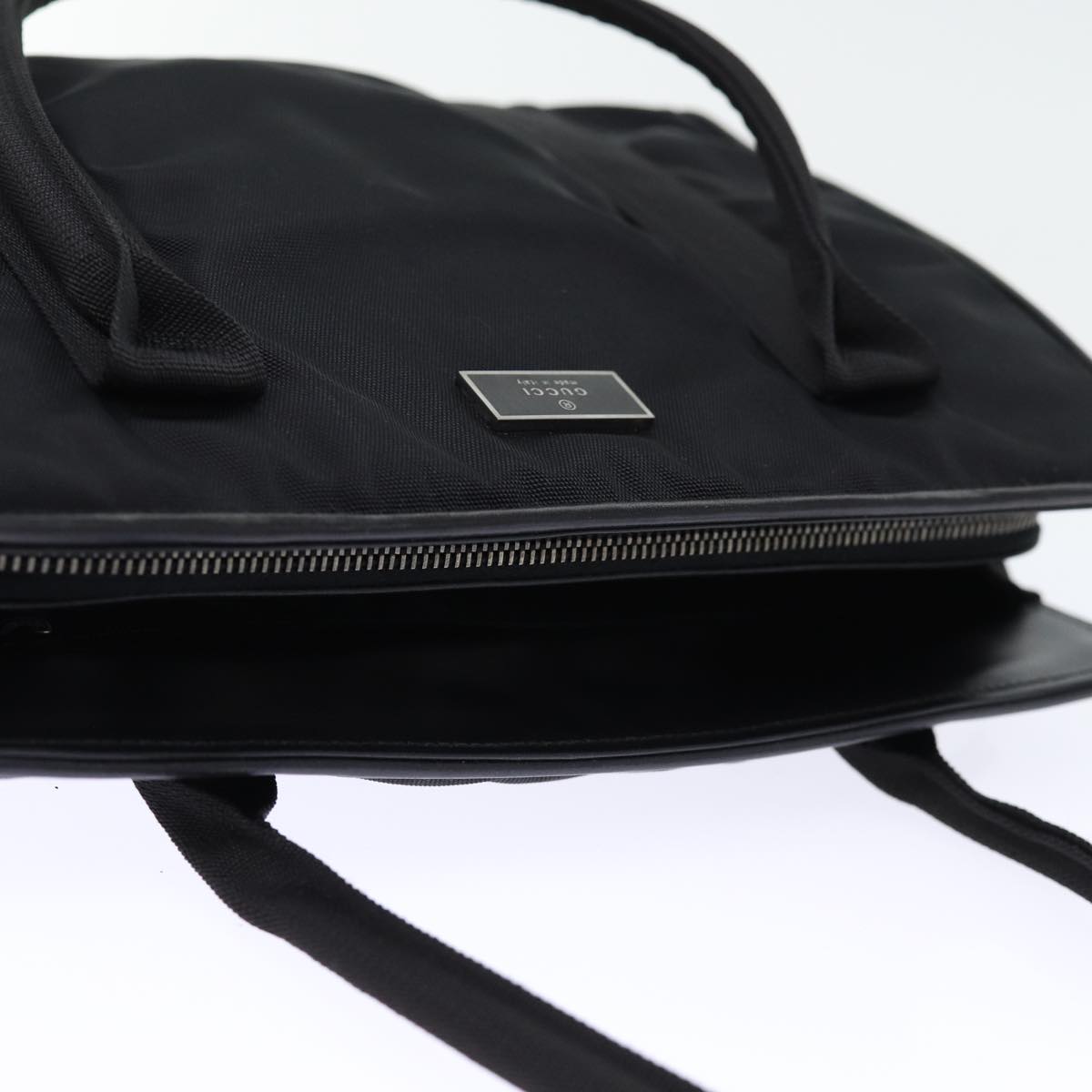 GUCCI Hand Bag Nylon Black 000 0835 bs14192