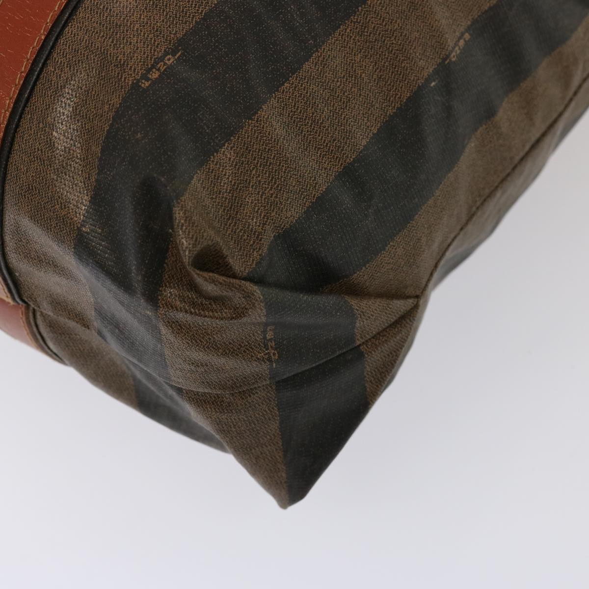 FENDI Pecan Canvas Tote Bag Brown Black bs14250