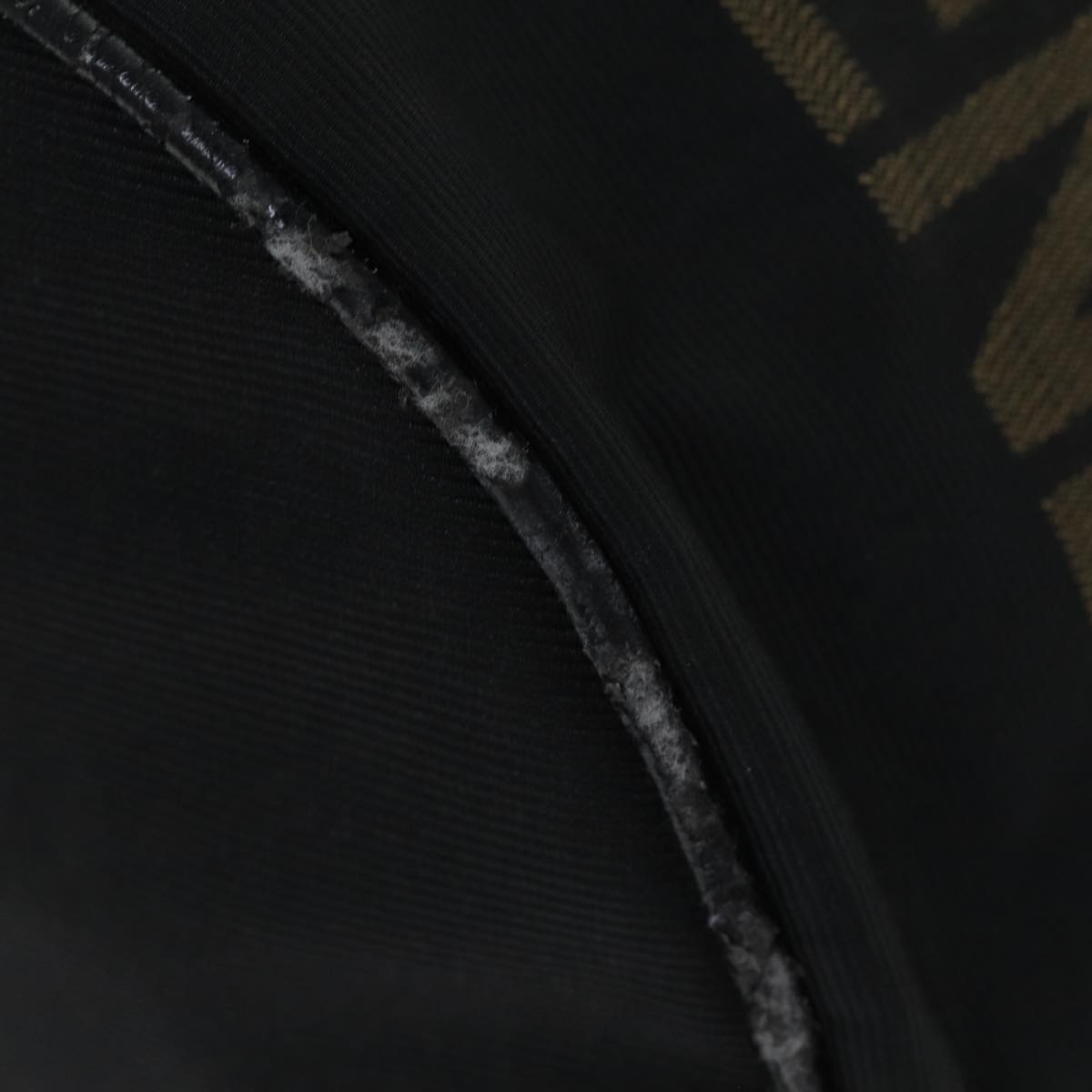 FENDI Hand Bag Nylon Black bs14283