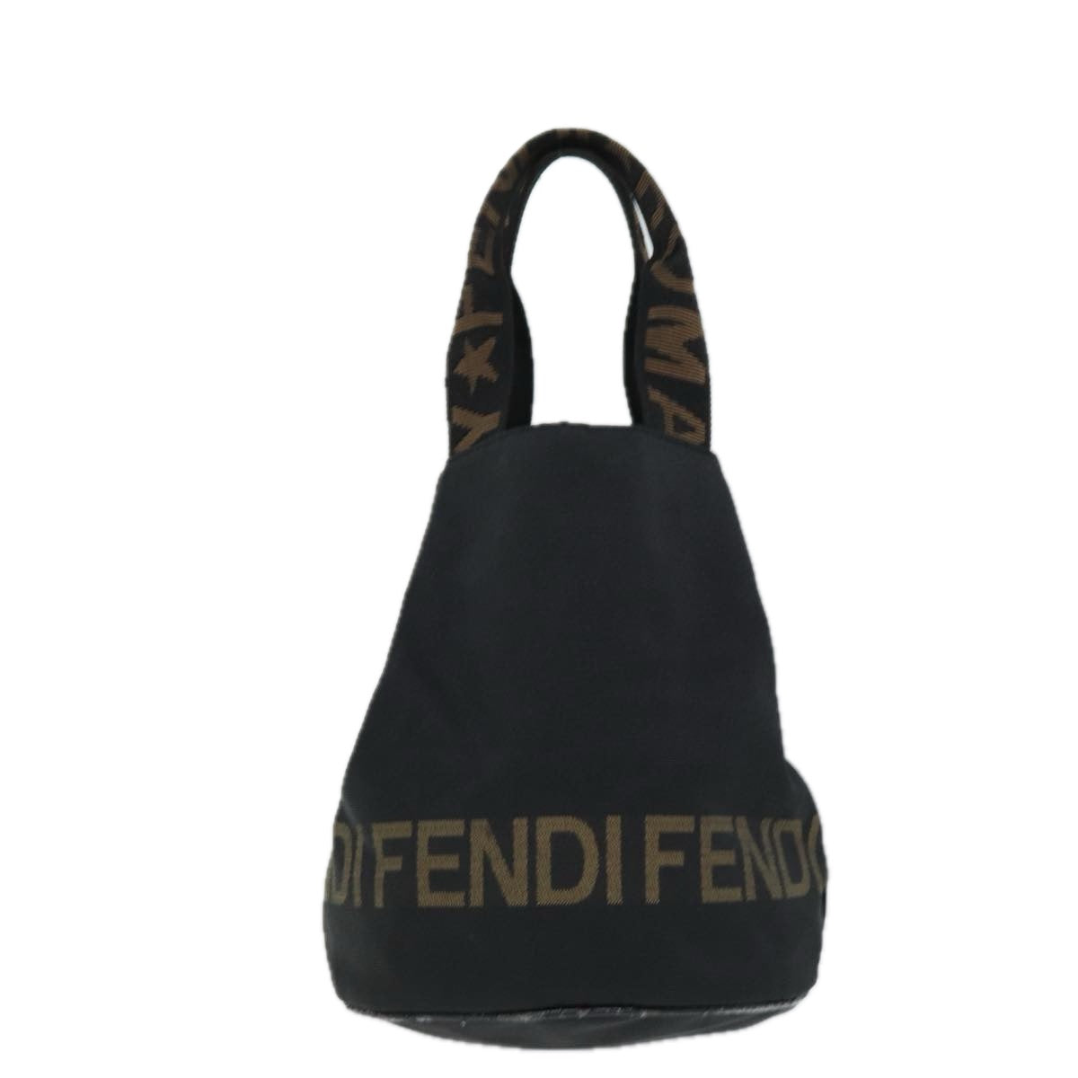 FENDI Hand Bag Nylon Black bs14283