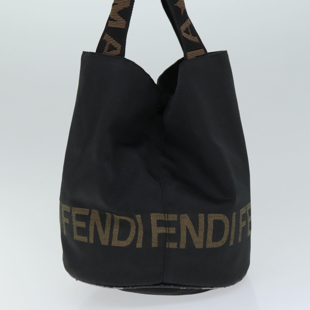 FENDI Hand Bag Nylon Black bs14283