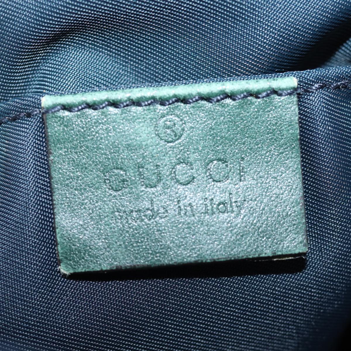 GUCCI Shoulder Bag Nylon Navy Red 189662 bs14293